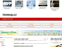 Tablet Screenshot of aktuality.tesininfo.cz